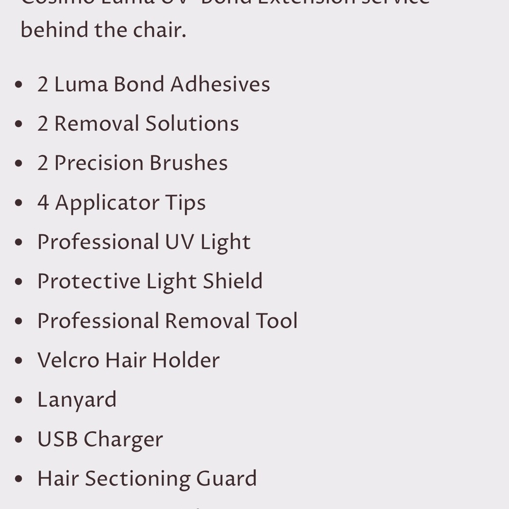 Cosimo Luma Women’s Hair Extension Kit - Picture 6 of 6